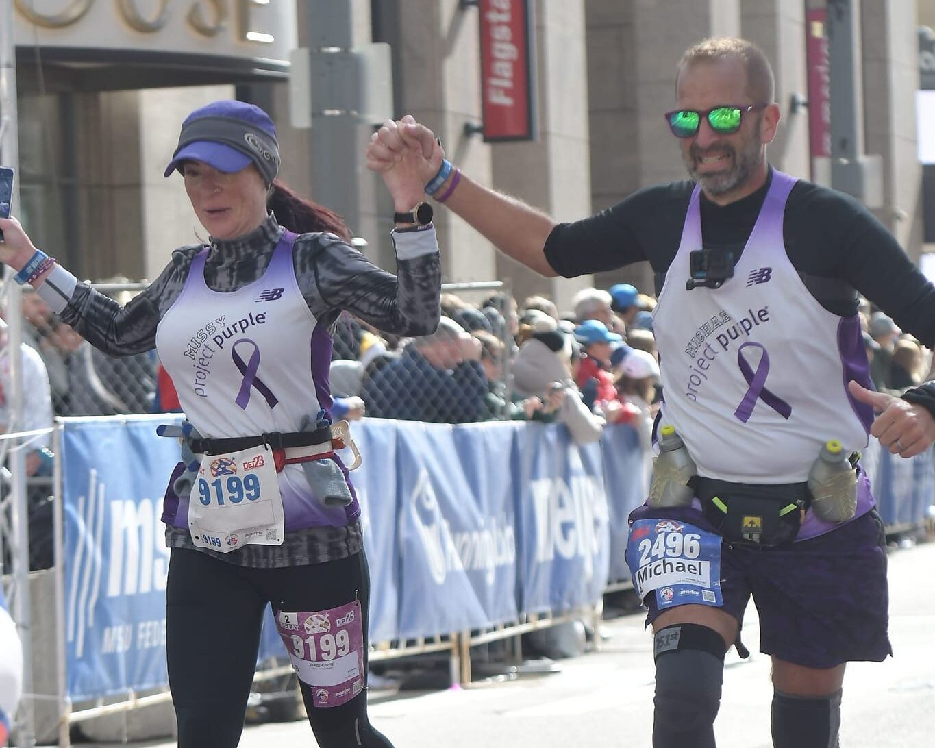 2024 Detroit Marathon and Half Marathon Project Purple